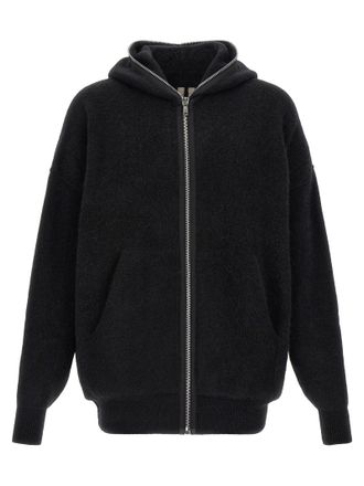 Rick Owens Black Marabou Mens Sweatshirt