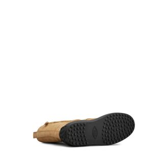 Tod's Calf Suede Lace-Up Boot - Beige