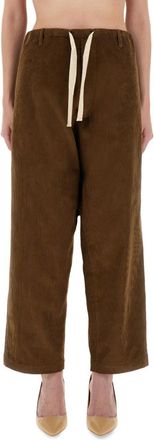 Moschino Brown Loose Drawstring Pants