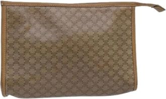 Celine Pre-owned Clutches, female, Beige, Size: ONE SIZE Pre-owned Canvas Clutch