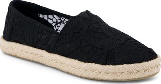 Toms Alpargata Rope 2.0 Schoen Katoen Vrouwen Zwarte Espadrilles