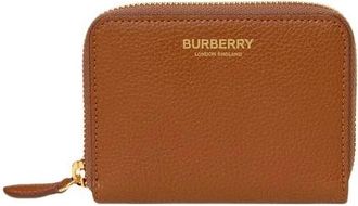 Burberry Mini Zip Around Double C&L - - Accessories - Donna - Marrone - ONE SIZE