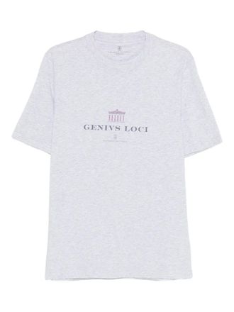 Brunello Cucinelli T-shirt con grafica - Grigio