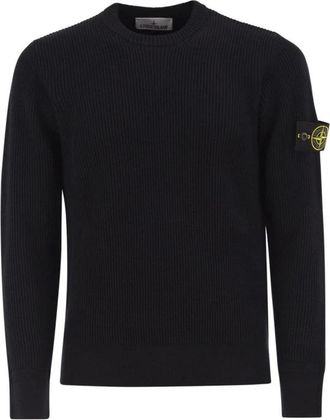 Stone Island Truien & Vesten, Heren, Blauw, XL, Wol, Trui met ronde hals