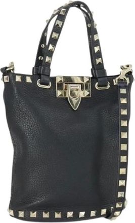Valentino Pre-owned Bucket Bags, female, Black, Size: ONE SIZE Pre-owned Bucket Bag