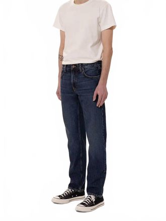 Nudie Jeans Mens Gritty Jackson Straight Leg Jeans In Blue Soil