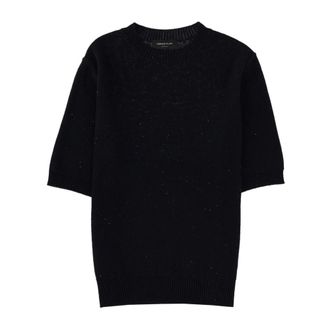 Fabiana Filippi Top de Punto Brillante - Knitwear - Mujer - Azul - S