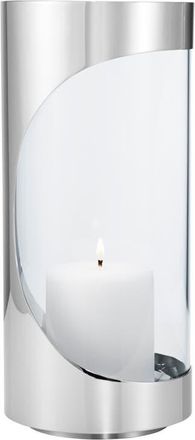 Georg Jensen Chrome Contours Medium Hurricane Candle Holder at Nordstrom