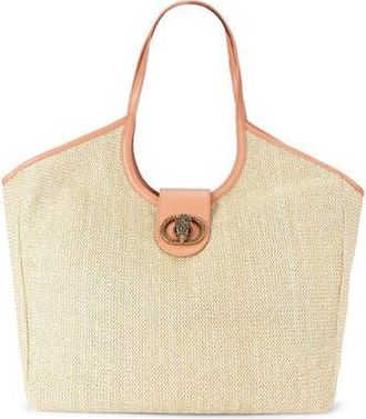 Kurt Geiger Large Chelsea Woven Tote Bag in Beige Comb at Nordstrom Rack