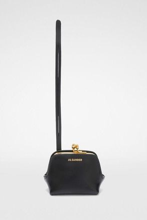 Jil Sander Womens Black Leather Clutch Bag