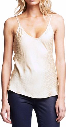 L'agence Lexi Camisole In Light Gold Tonal Chain