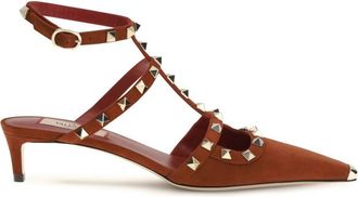 Valentino Garavani Rust Studded Rockstud Pumps