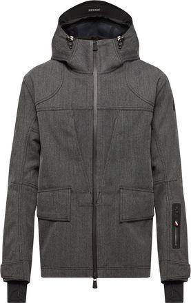 Moncler Moncler Ardiden Hooded Wool Ski Jacket, Men, Grey, Size: 1