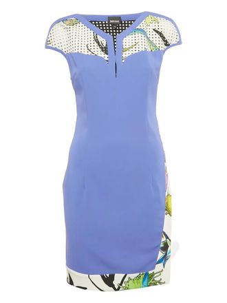Just Cavalli perforated-detail dress - women - Polyester/Elastane - S - Purple