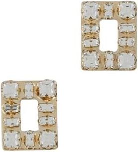 Roger Vivier Tres Vivier Strass Micro Earring - female - Roger Vivier - Earrings - Yellow - ONE SIZE - Accessories