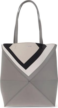 Loewe x Albers Borsa tote Puzzle Fold - Grigio