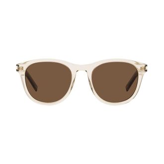 Saint Laurent SL401008 Square Full Rim Sunglasses - Yellow