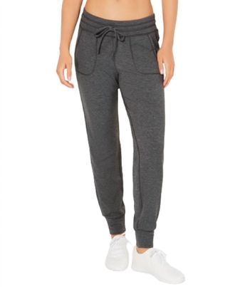32 Degrees Womens Fleece Joggers In Heather Charcoal