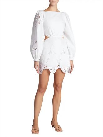 Johanna Ortiz Lunar Relics Mini Dress In White