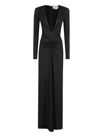 Victoria Beckham Long Dress With Deep Neckline