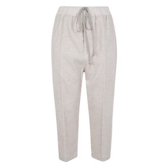 Rick Owens Cropped Broeken - Dames - Vrijetijds broeken - Wit - 2XL - Broeken