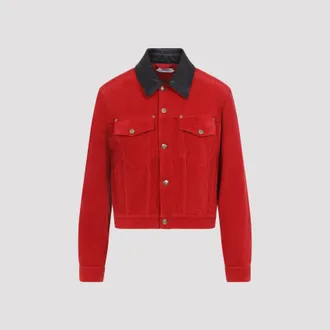 Versace denim kledingstuk geverfd jack