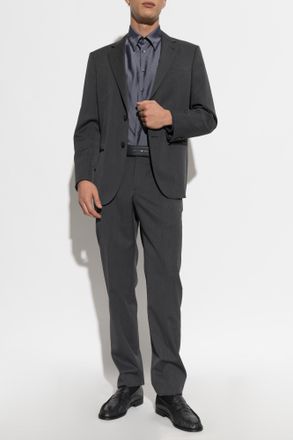 Giorgio Armani Wool Suit, Mens, Grey