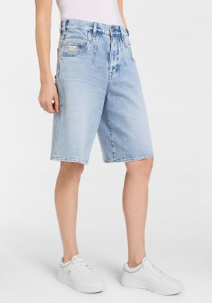 Herrlicher Jeansbermudas HERRLICHER Brooke Bermuda Denim, Damen, Gr. 26, N-Gr, racy, Denim/Jeans, Obermaterial: 99% Baumwolle, 1% Elasthan, loose fit knielang, J