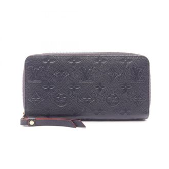 Louis Vuitton Marine Rouge Navy Red Color Monogram Empreinte Leather Long Wallet (Bi-Fold) (Pre-Owned)
