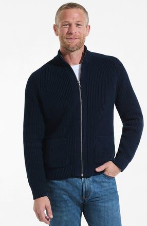 Lands End Long Sleeve Drifter Full Zip Cardigan Sweater in Radiant Navy at Nordstrom, Size Xx-Large
