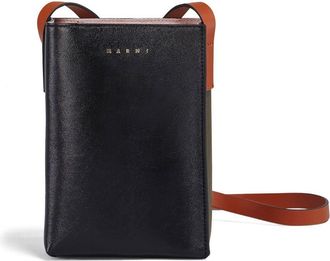 Marni nano Museo Soft shoulder bag - women - Calf Leather/Cotton - OS - Black