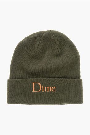 Dime Wool Blend Beanie Hat with Embroidered Logo size Unica