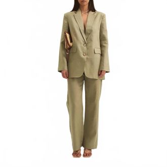 Ownley Dyllon Tailored Pants In Sage