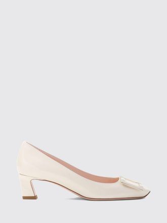 Roger Vivier Trompette Patent Leather Pumps with Low Heel