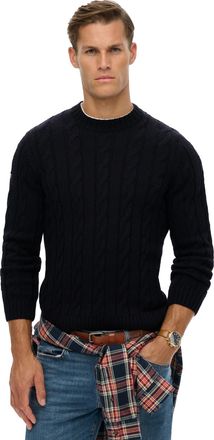 Superdry Trui Superdry Zwartgebreid kabel