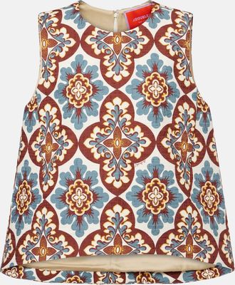 La DoubleJ Top La Scala in cotone con stampa