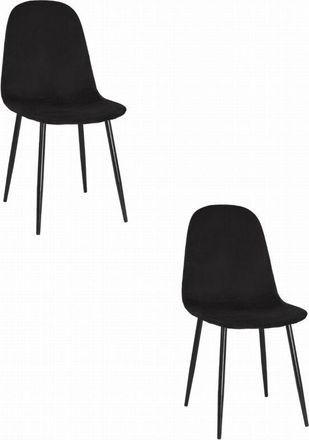 OEM Silla Como - Terciopelo Negro X 2