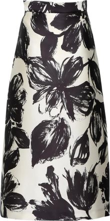 Lunatica Milano Gonna a fiori - Toni neutri