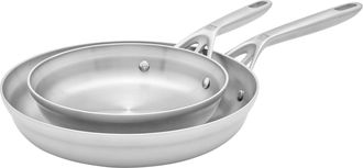 Zwilling Motion Stainless Steel 2-pc Stainless Steel Fry Pan Set