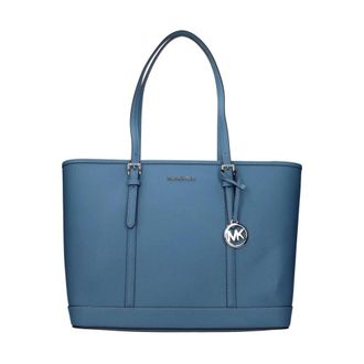 Michael Kors Voyager East West Tote - Dames - Tassen - Blauw - Maat: ONE Size Leer