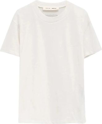 Fear of God Relaxed Fit Katoenen T-shirt - Dames - T-shirts - Beige - S - Katoen - Tops