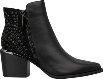 Alma En Pena Haklaarsje met strass studs - Dames - Cowboylaarzen - Zwart - 36 EU - Schoenen