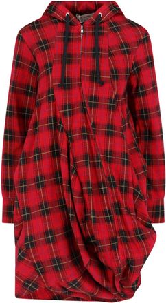 Comme Des Gar&ccedil;ons Abito Midi A Quadri