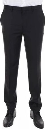 HUGO BOSS Hesten 204 Pantalon - Heren - Nette broeken - Zwart - 3XL - Leer - Broeken