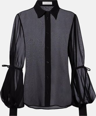 Nina Ricci Blusa in seta trasparente