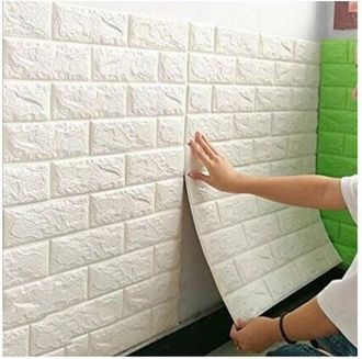 Trade Shop Trade Shop - Set 3 Panels 3d Wall Sticker Wall Tiles White Tiles Panel