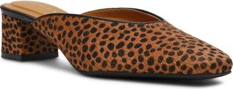 Anne Klein Maeus Genuine Calf Hair Mule in Leopard Calf Hair at Nordstrom, Size 8.5