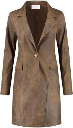 Hart by Helena Hart 7333-blazer Joe Biker Mocca - Dames - Mantel - Bruin - XS - Jassen