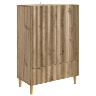 vidaXL Aparador Roble Artisan 66 X 34,5 X 95 Cm Madera De Ingenier&iacute;a Vidaxl