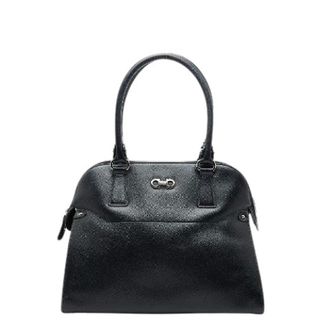 Ferragamo Pre-owned Handbags, female, Black, Size: ONE SIZE Pre-owned Leather Handbag